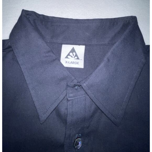 Wasted Collective Size XL‎ 3/4 Button Down Short Sleeve Shirt Pocket NWOT Blue - Picture 3 of 12